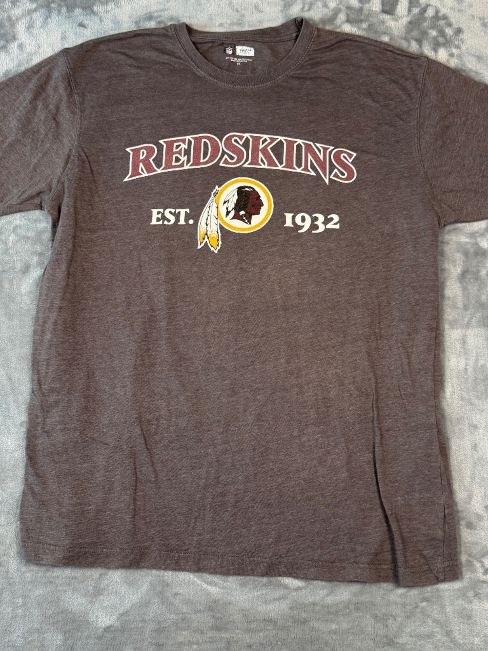 Washington Redskins T-Shirt XL Brown Heather NFL Team Apparel Vintage